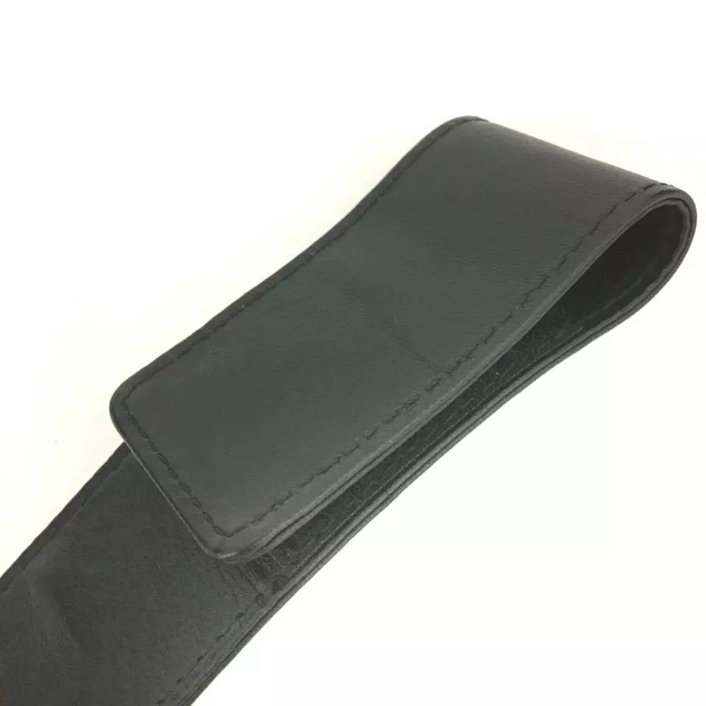 CHANEL CC Logo Kids Leather Belt - Picture 5 of 9
